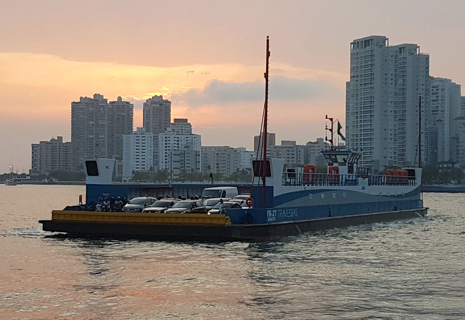 Ferryboat Santos Guaruj Hor Rio Travessia